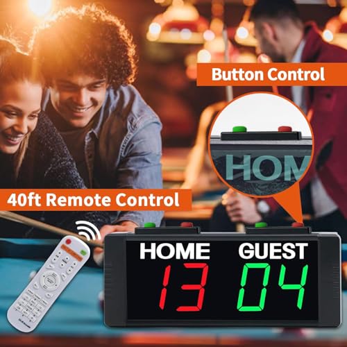 Battery Powered Scoreboard Clock Timer with Buttons