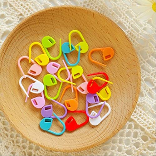 10 Colors Stitch Needle Marker Knitting Crochet Locking Clip Counter