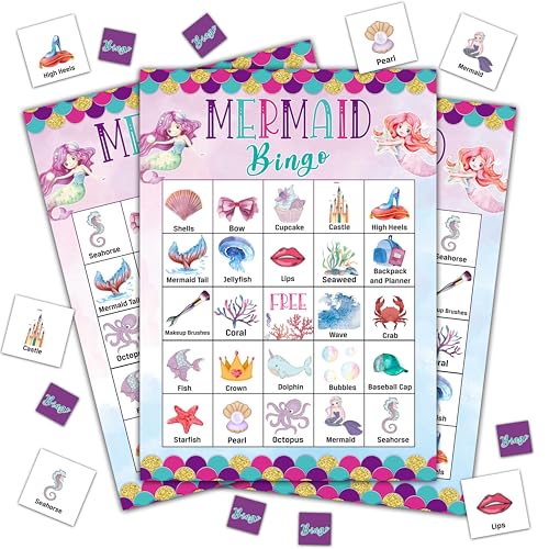 Mermaid Bingo Game (33 Count)