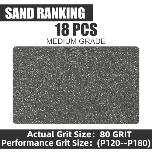 18pcs Sanding Sponge 80 grit Soft Sanding Block Washable and Reusable (18 Count)