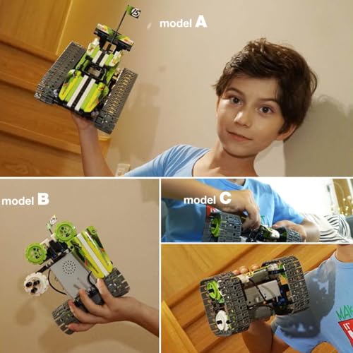 Remote Control Tracked 3in1 Stunt Racer Building Kit