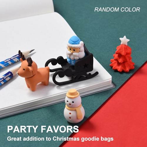 24Pcs Christmas Erasers for Kids Bulk (24 Count)