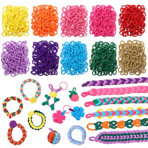 1000 PCS Cat Weaving Loom Refill for Bracelet Making Kit