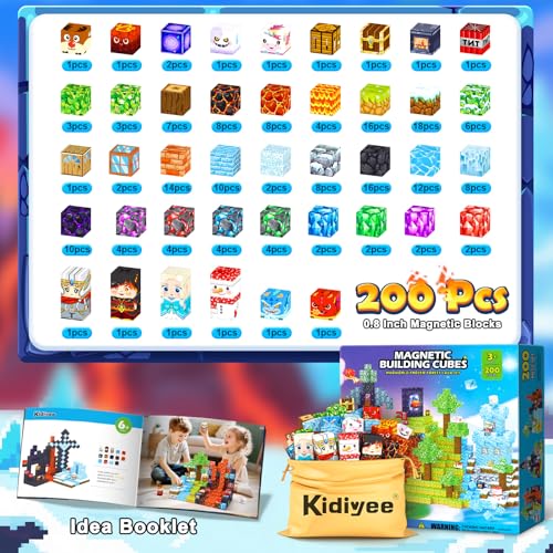 200PCS Magnetic Blocks (200 Count)