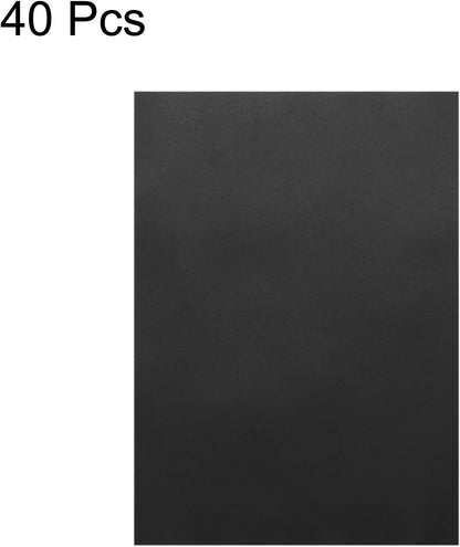 MECCANIXITY Colored Vellum Paper, 40 Sheet Black Transparency 11.7 x 8.2 Printable Vellum Paper, Translucent Vellum Sheets for Printing Wedding Invitations, Ink Jet Laser Printer