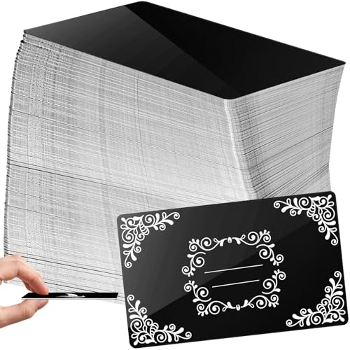 100Pcs 0.45 Metal Business Cards Aluminum Laser Engraving Blanks