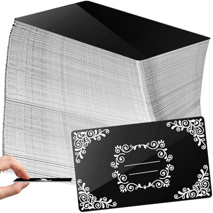 100Pcs 0.45 Metal Business Cards Aluminum Laser Engraving Blanks