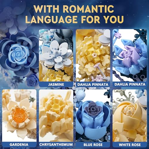 Blue Moon Flower Building Set (935 Count)