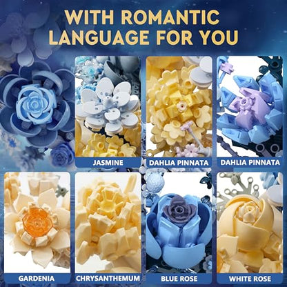 Blue Moon Flower Building Set (935 Count)