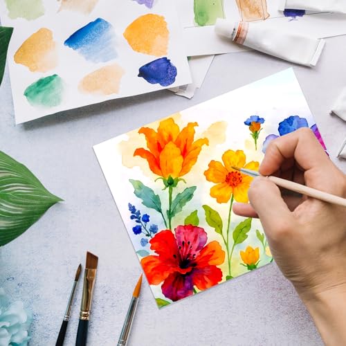 100 Sheets Watercolor Paper Bulk (100 Count)