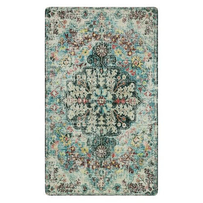 Reine Bohemian Floral Medallion Area Rug