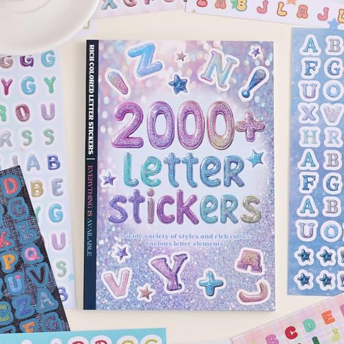 2000+ Pcs Alphabet Sticker for Journaling