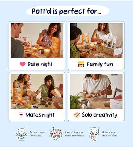 Pottery Kit Air Dry Clay Kit for Adults & Beginners