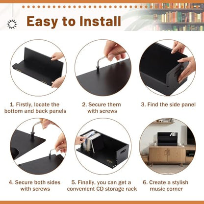 1 Set Wooden CD Storage Box