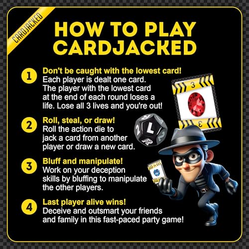 CARDJACKED Fun Card Game for Families