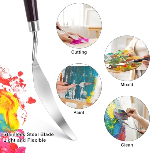 5 Piece Palette knifes Painting Knife Set Supplies for Oil