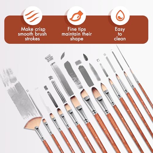 26pcs Paint Brush Set (26 Count)