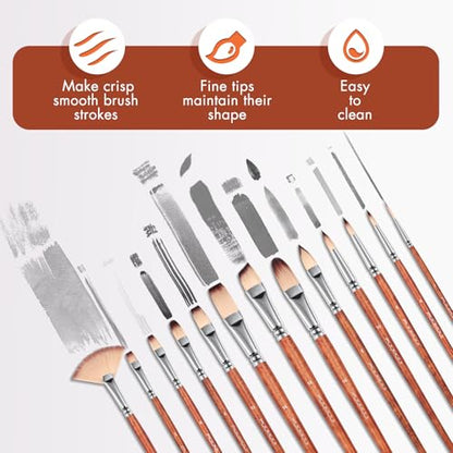 26pcs Paint Brush Set (26 Count)