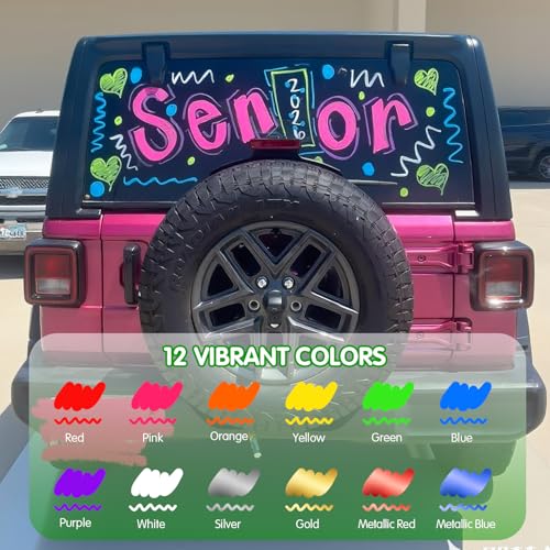 Liquid Chalk Markers 12 Colors (12 Count)