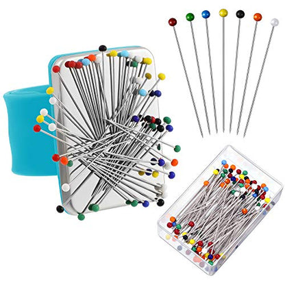 Magnetic Wrist Sewing Pincushion with 100 Pcs 1.5" Pins