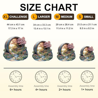 Wooden Puzzle Adults Spring Flower Jigsaw Puzzle 13.4*13.1in