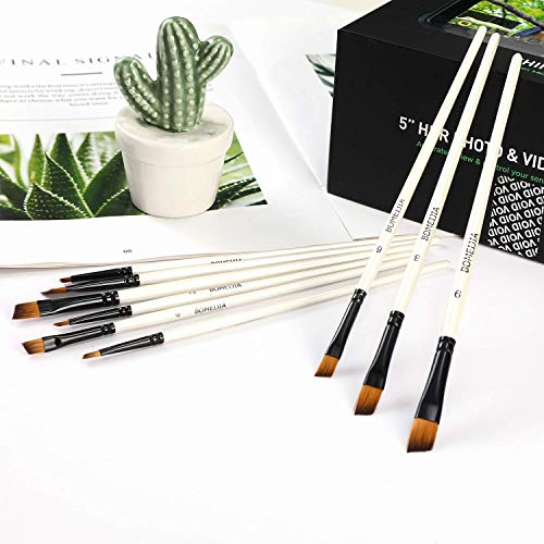 Angular Paint Brushes Set