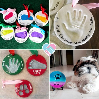 Baby Handprint Ornament Making Kit with Paint Set (2 Count)