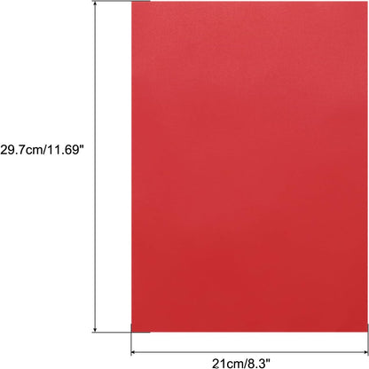 MECCANIXITY Colored Vellum Paper, 20 Sheet Deep Red Transparency 11.7 x 8.2 Printable Vellum Paper, Translucent Vellum Sheets for Printing Wedding Invitations, Ink Jet Laser Printer