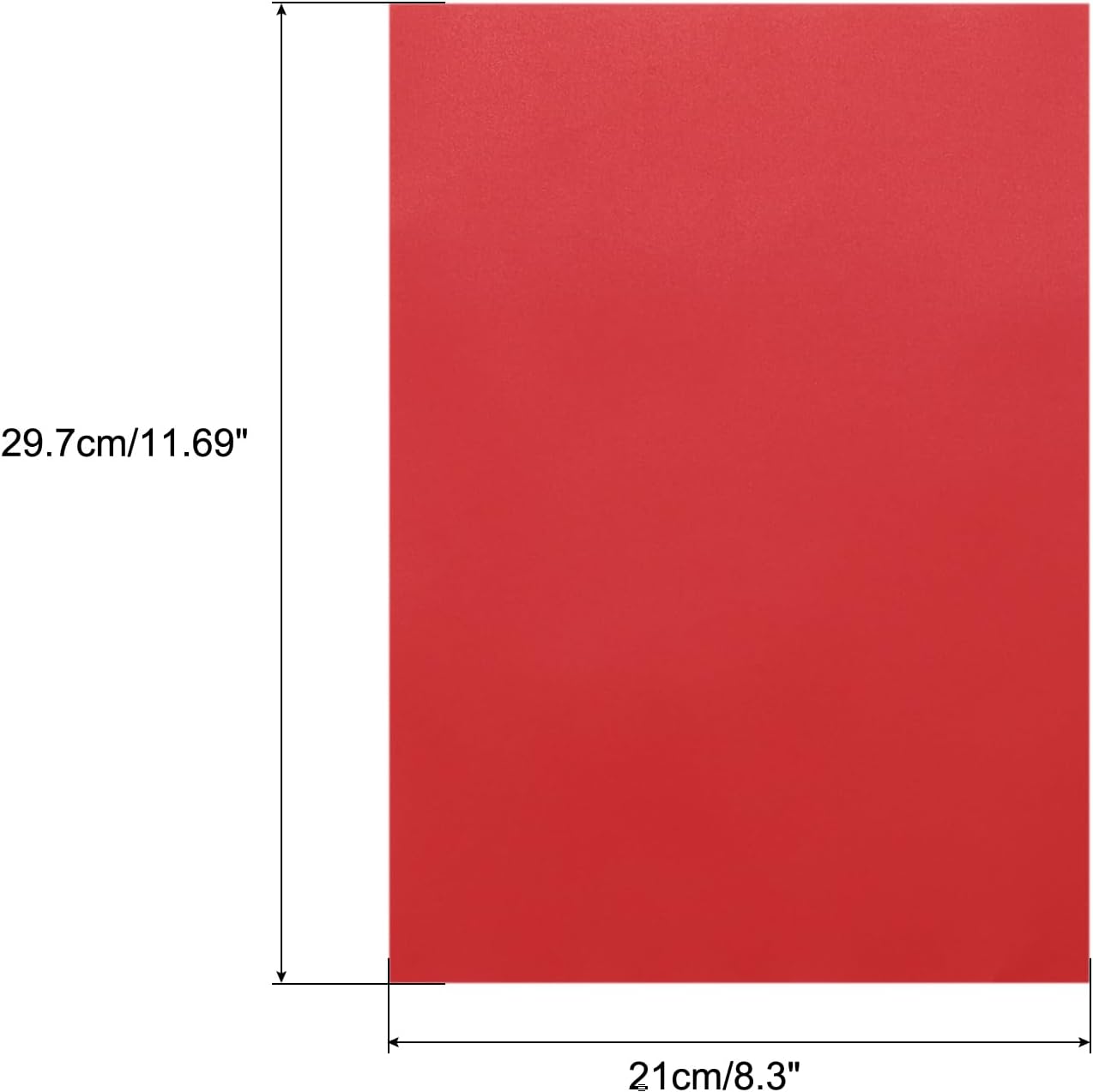 MECCANIXITY Colored Vellum Paper, 40 Sheet Deep Red Transparency 11.7 x 8.2 Printable Vellum Paper, Translucent Vellum Sheets for Printing Wedding Invitations, Ink Jet Laser Printer