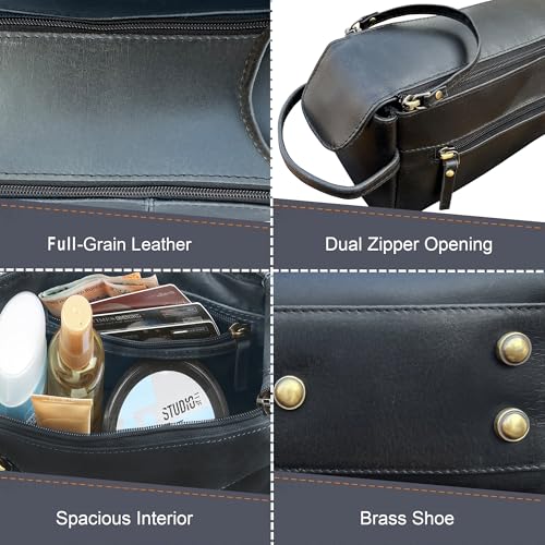 Leather Toiletry Bag for Men
