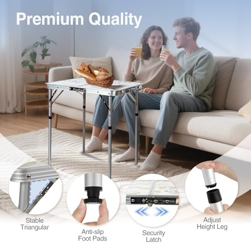 2ft Square Portable Camping Table