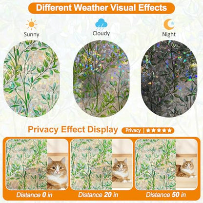 Window Privacy Film Stain Glass Window Film Rainbow Window Film Window clings Non