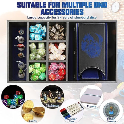 DND Dice Tray & Tower Storage Box