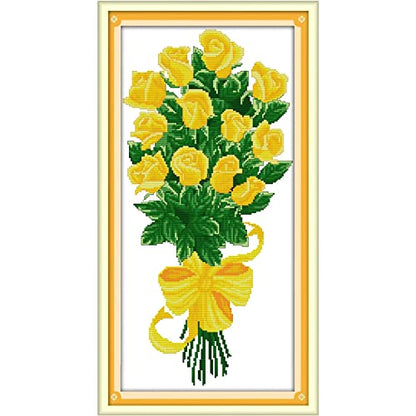 Cross Stitch Kits for Beginners DIY Crossstitching Preprinted Kits Pattern Needlepoint Embroidery Craft Kits 14CT 2 Strands