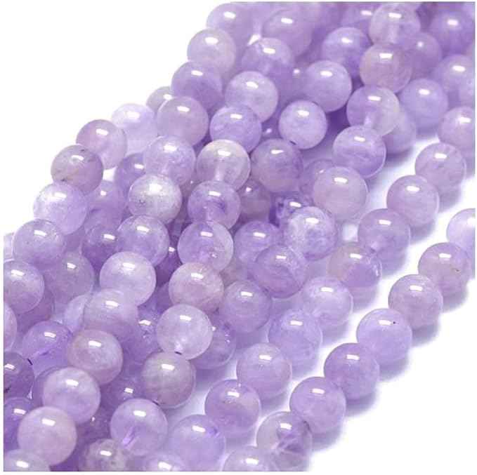 70pcs Adabele Natural Purple Lavender Jade Healing Gemstone 10mm Round Loose Beads Gem Stone Spacer for DIY Craft Jewelry Making GE14-10