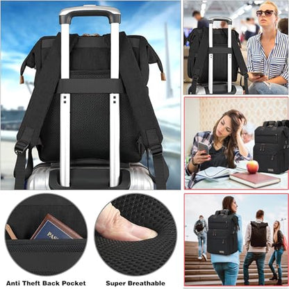 Knitting Bag Backpack Yarn Storage Organizer Travel Bag with USB Charging Port