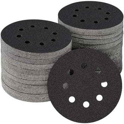 100PCS 5 Inch Sanding Discs 120 Grit Random Orbit Sander Sandpaper (100 Count)