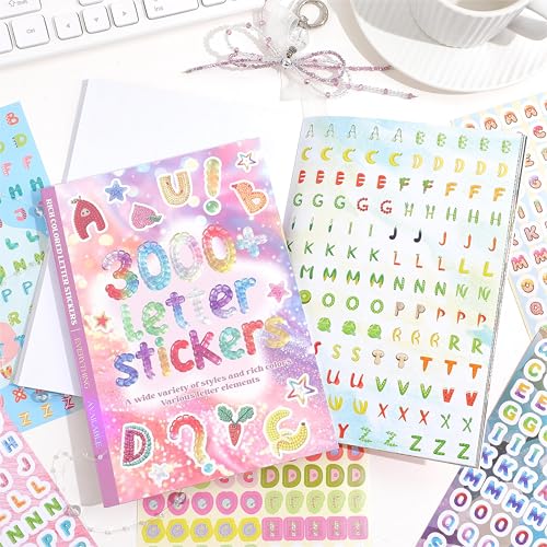 3000+ Pcs Alphabet Sticker for Journaling