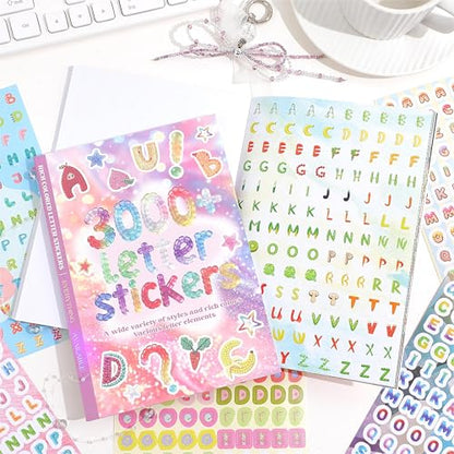 3000+ Pcs Alphabet Sticker for Journaling