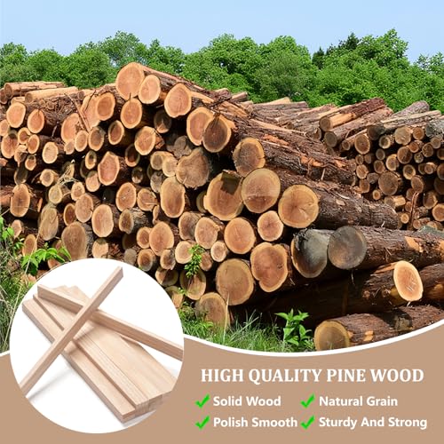 Wooden Dowels for Crafts (15 Count)