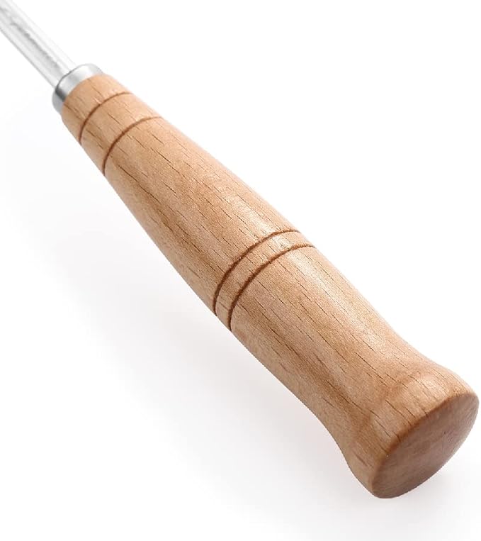 "SAINT GERMAIN Premium Hand Crafted Bread Lame for Dough Scoring Knife, Lame Bread Tool for Sourdough Bread Slashing with 10 Blades Included with Replacement with Authentic Leather Protector Cover"