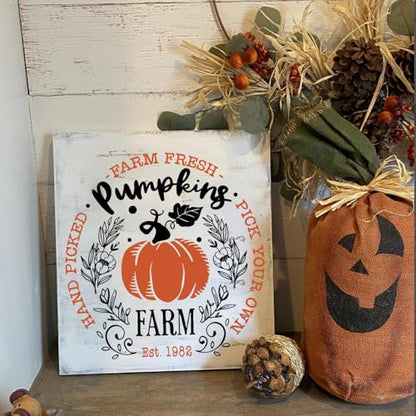 Fall Stencils for Crafts Reusable Fall Stencils for Door Mats (10 Count)