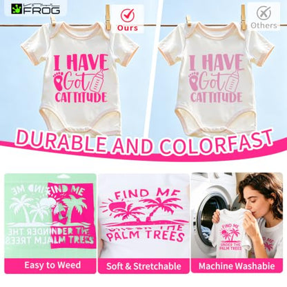 Hot Pink Heat Transfer Vinyl Roll 12" x5ft Matte HTV Vinyl