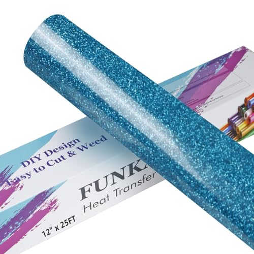 Glitter Blue HTV Heat Transfer Vinyl Rolls