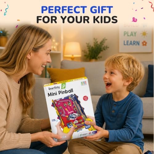 Mini Pinball Machine DIY STEM Toy for Kids 6
