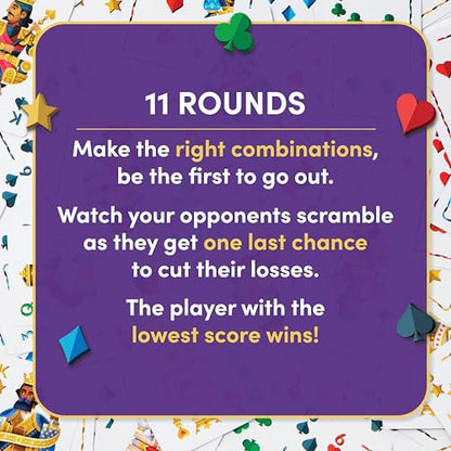 Five Crowns Giant Rummy Style Jumbo Card Game for Kids