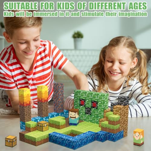 Magnetic Blocks for Kids 3+ (160 Count)