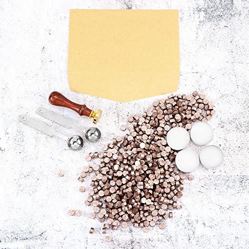 360 Pcs Champagne Gold Sealing Wax Beads for Wax Seal Stamp