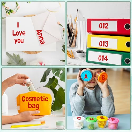 Alphabet Stickers 1'' 12 Red Letter Stickers