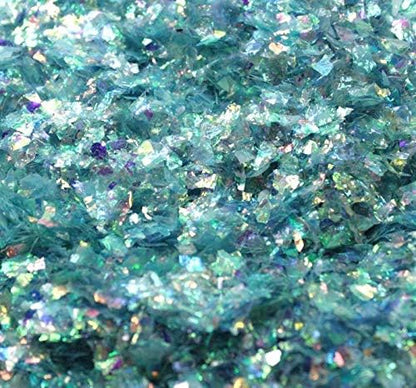 Blue Flitter Iridescent Ice Glitter Flakes for Nail Art